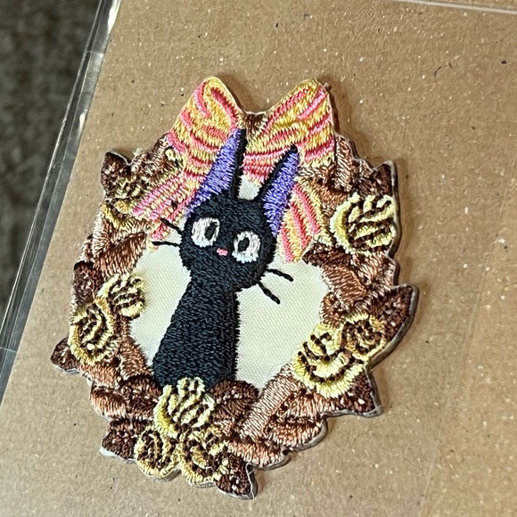 Studio Ghibli Kiki’s Delivery Service Jiji Embroidered Iron-On Patch Wappen Cute - Picture 6 of 8